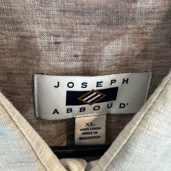 Joseph Abboud 100% Linen Long SL Button Front Shirt. - Picture 3 of 3